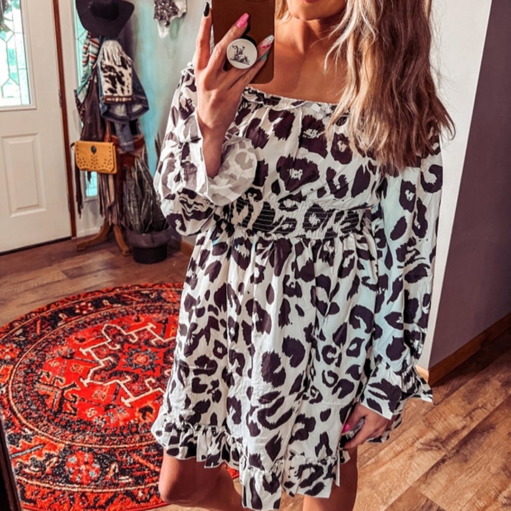 Leopard dress NWOT